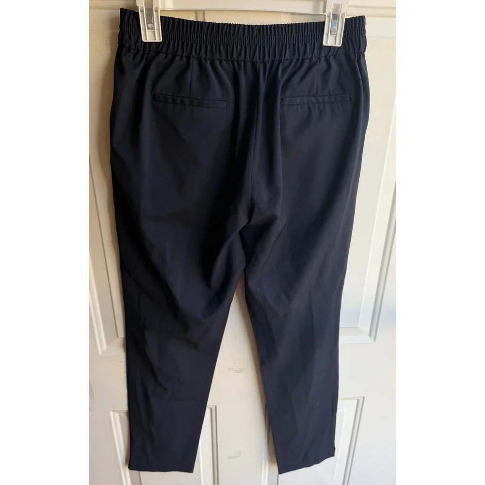 J. Crew Women's Harlow High Rise Tapered Wool Blend Pull‎ On Drapey Pants Sz 8